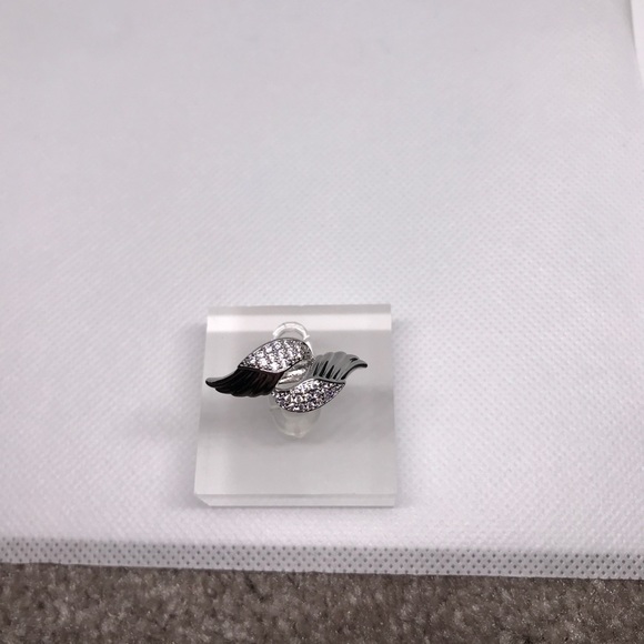 ANGEL Wings Zircon Ladies Ring Fashion S925 Sterling Silver Ring - Picture 4 of 4